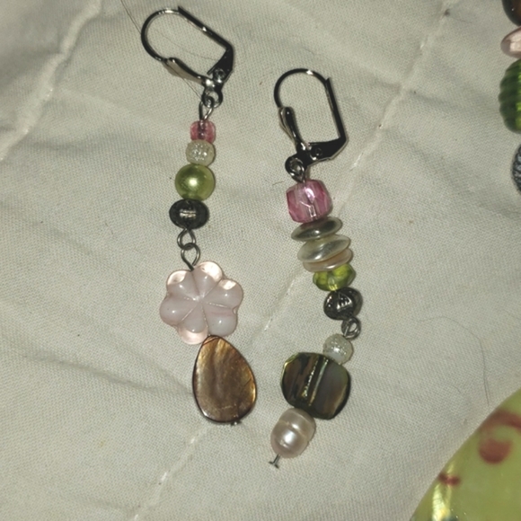 Tropical Pastel Set Necklace Bracelet Earrings Original AJ Nelly Design - Picture 8 of 12